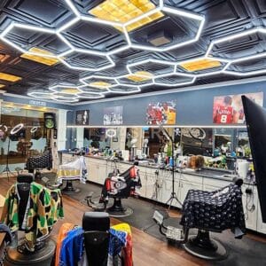 hair salon lighting ideas